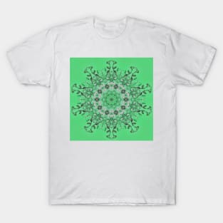 Kaleidoscope of mint green icicles T-Shirt